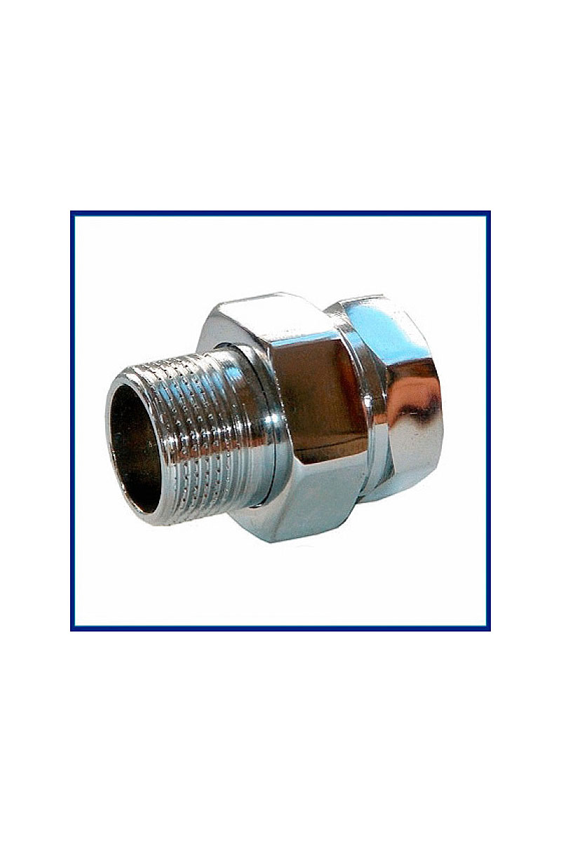Американка прямая 3/4'' хром