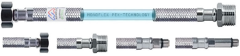 180см Подводка  д/воды Monoflex PEX-TECHNOLOGY 12мм1/2 в-в (50)
