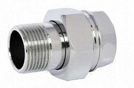 Американка прямая 1/2'' хром